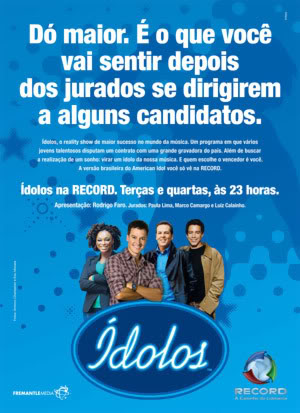 Programa Ídolos da Rede Record