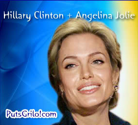 Primos: Barack Obama e Brad Pitt / Hillary Clinton e Angelina Jolie