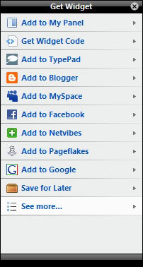 Milhares de Widgets Grátis Para Seu Blog