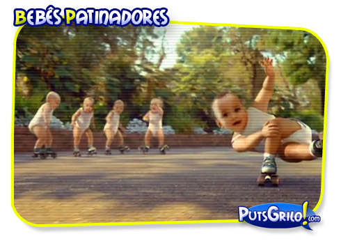 Vídeo dos Bebês Patinadores Bomba na Web