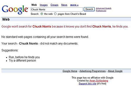 Chuck Norris no Google