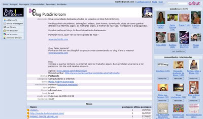 Comunidade PutsGrilo!com