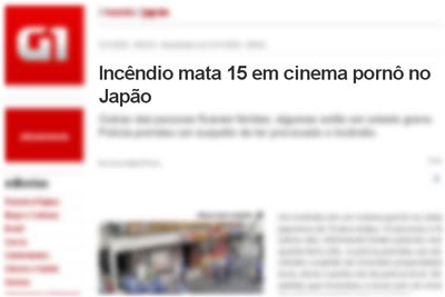 Notícias Bizarras: Cinema Pornô Pega Fogo
