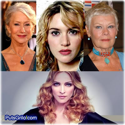 Helen Mirren, Kate Winslet, Judi Dench e Madonna