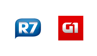 Portal R7 da Record Copia Layout da Globo