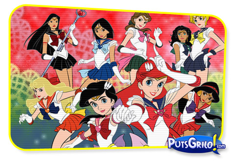 As Princesas da Disney em Versão Sailor Moon