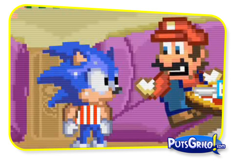 Humor: Sonic e Mario na Lanchonete [Vídeo]