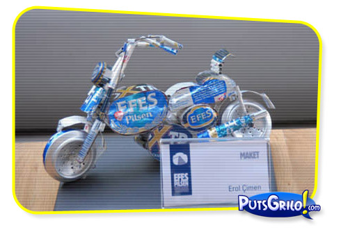 Fotos: Esculturas feitas com Latas de Cerveja