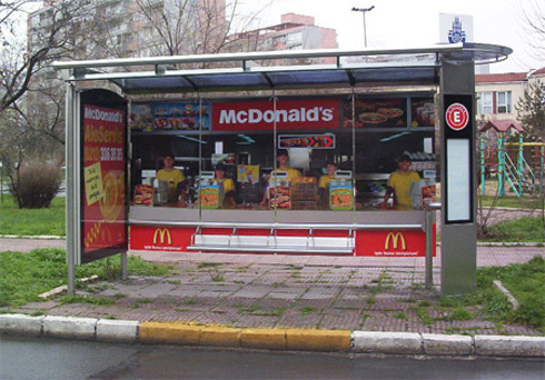 propaganda, ônibus, publicidade, fotos, bus stop