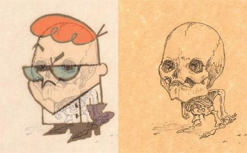 ilustrações, desenhos animados, piu piu, meninas superpoderosas, flintstones
