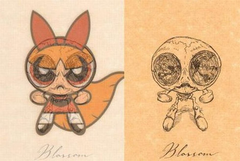 ilustrações, desenhos animados, piu piu, meninas superpoderosas, flintstones