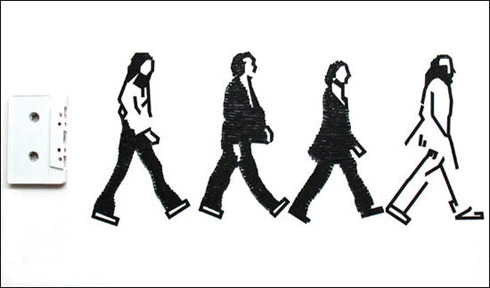 reciclagem, arte, erika simmons, michael jackson, beatles