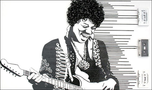 reciclagem, arte, erika simmons, michael jackson, beatles