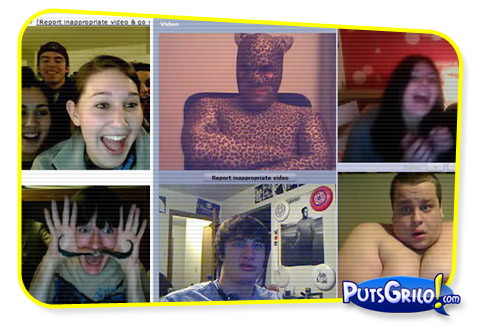 chatroulette, flagras, bizarros, webcam, site