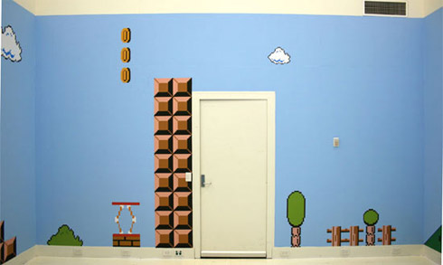 design, decoração, nintendo, nintendo wii, mario