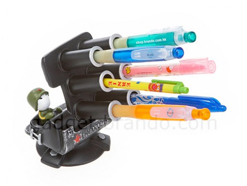 porta-canetas, fotos, trabalho, ambiente, escritório