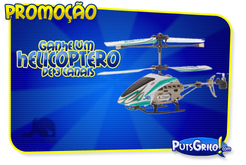 Promoção Ganhe Um Helicóptero de 3 Canais