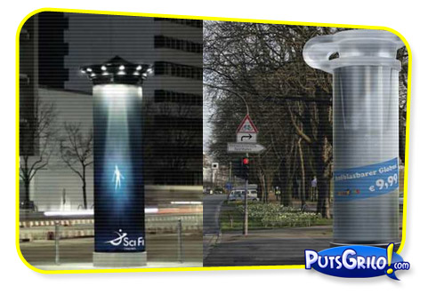 Propagandas Criativas em Postes e Colunas