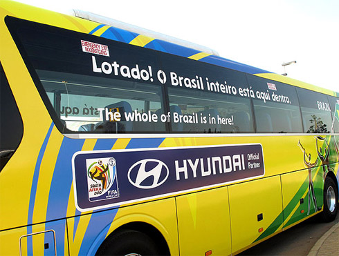 Copa do Mundo 2010: As Frases dos Ônibus das Seleções