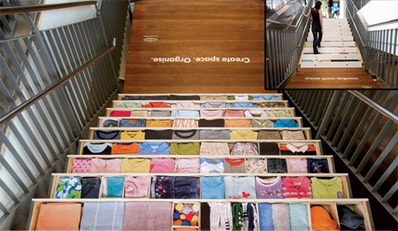 Fotos: Propagandas Criativas em Escadas