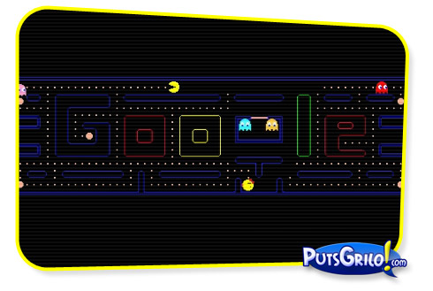 Jogos Online: Pacman no Google