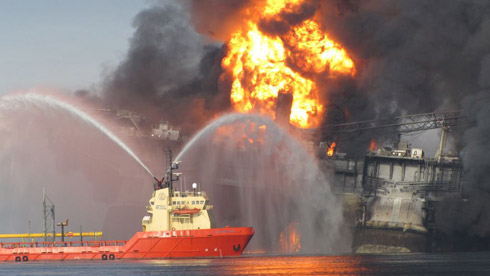 Fotos: Explosão da Plataforma no Golfo do México