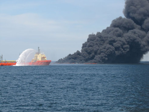Fotos: Explosão da Plataforma no Golfo do México