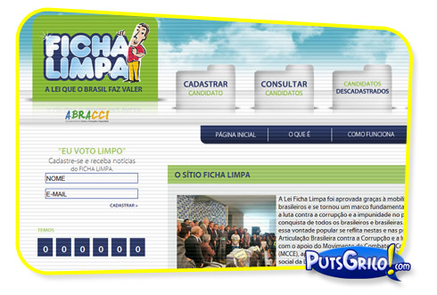 Eleições 2010: Site Ficha Limpa