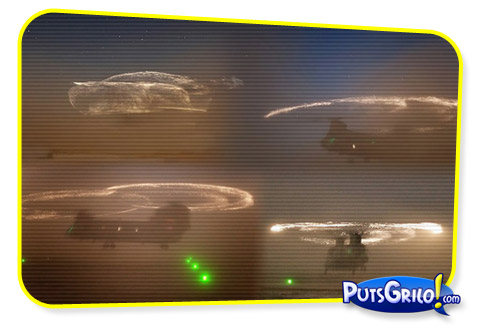 Fotos: Eletricidade Estática e Faíscas em Helicóptero