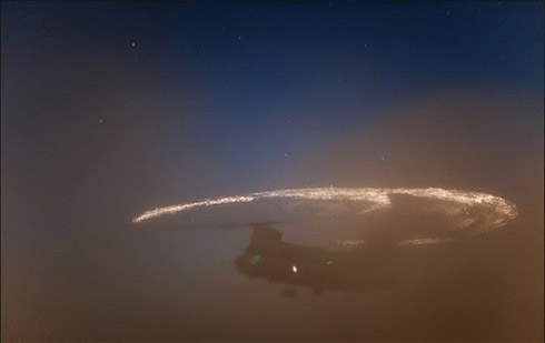 Fotos: Eletricidade Estática e Faíscas em Helicóptero