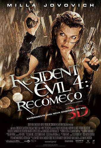 Filme Resident Evil 4 Recomeço: Trailer e Pôster de Divulgação
