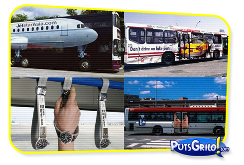 Bus Door e Outras Propagandas Em Ônibus