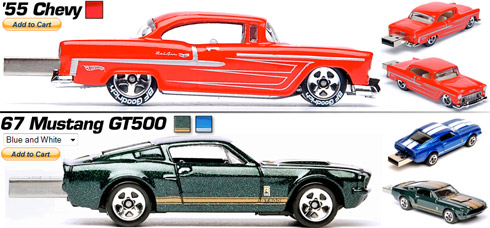 Pen Drive e HD Externo em Forma de Carros