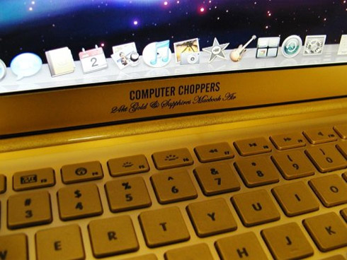 Apple MacBook Air Com Ouro e Diamantes