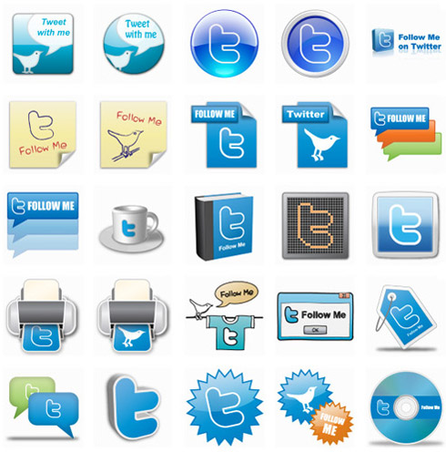 Twitter: Download dos Ícones para Sites e Blogs