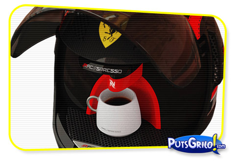 Capacete da Ferrari Faz Café Expresso