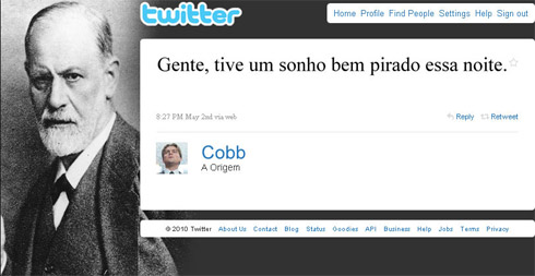Filmes no Twitter: Tweets de Personagens Famosos