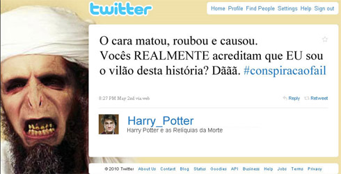 Filmes no Twitter: Tweets de Personagens Famosos