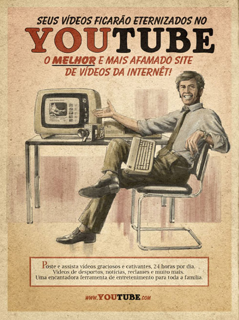 Propagandas Retrôs do Youtube, Skype, Twitter e Facebook Propagandas Retrôs do Youtube, Skype, Twitter e Facebook