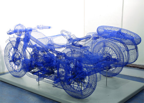 Arte: Esculturas em 3D Feitas de Cabos de Aço