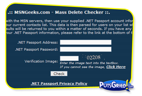 Delete Checker: Veja Quem te Deletou do MSN Messenger