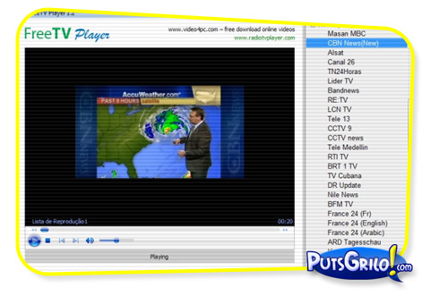Assista TV Grátis no Computador – FreeTV Player