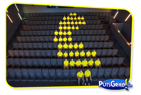 Vídeo: Pacman Humano Em Stop Motion