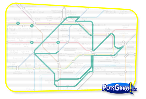 Desenhos de Animais no Metrô de Londres