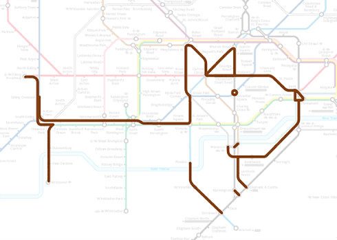 Desenhos de Animais no Metrô de Londres