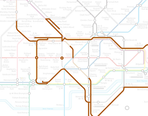 Desenhos de Animais no Metrô de Londres