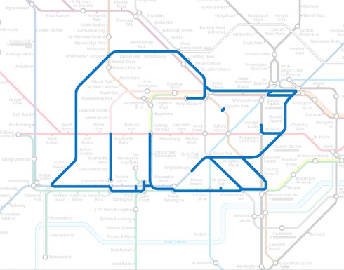 Desenhos de Animais no Metrô de Londres