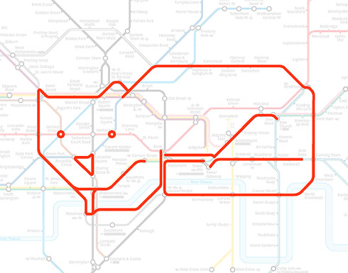Desenhos de Animais no Metrô de Londres