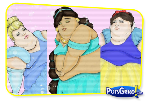 Princesas da Disney Obesas