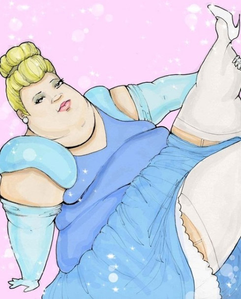 Princesas da Disney Obesas